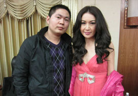 广州星亿娱乐与明星合影